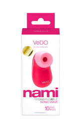 Nami Rechargeable Sonic Vibe in Foxy Pink for Intimacy STIMULATORS
